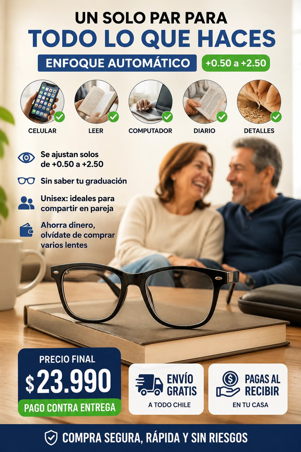 Gafas de lectura ajustables