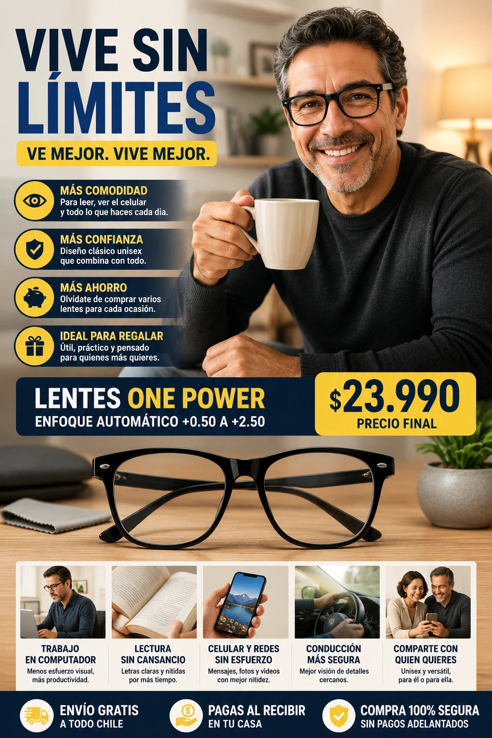 Gafas de lectura ajustables