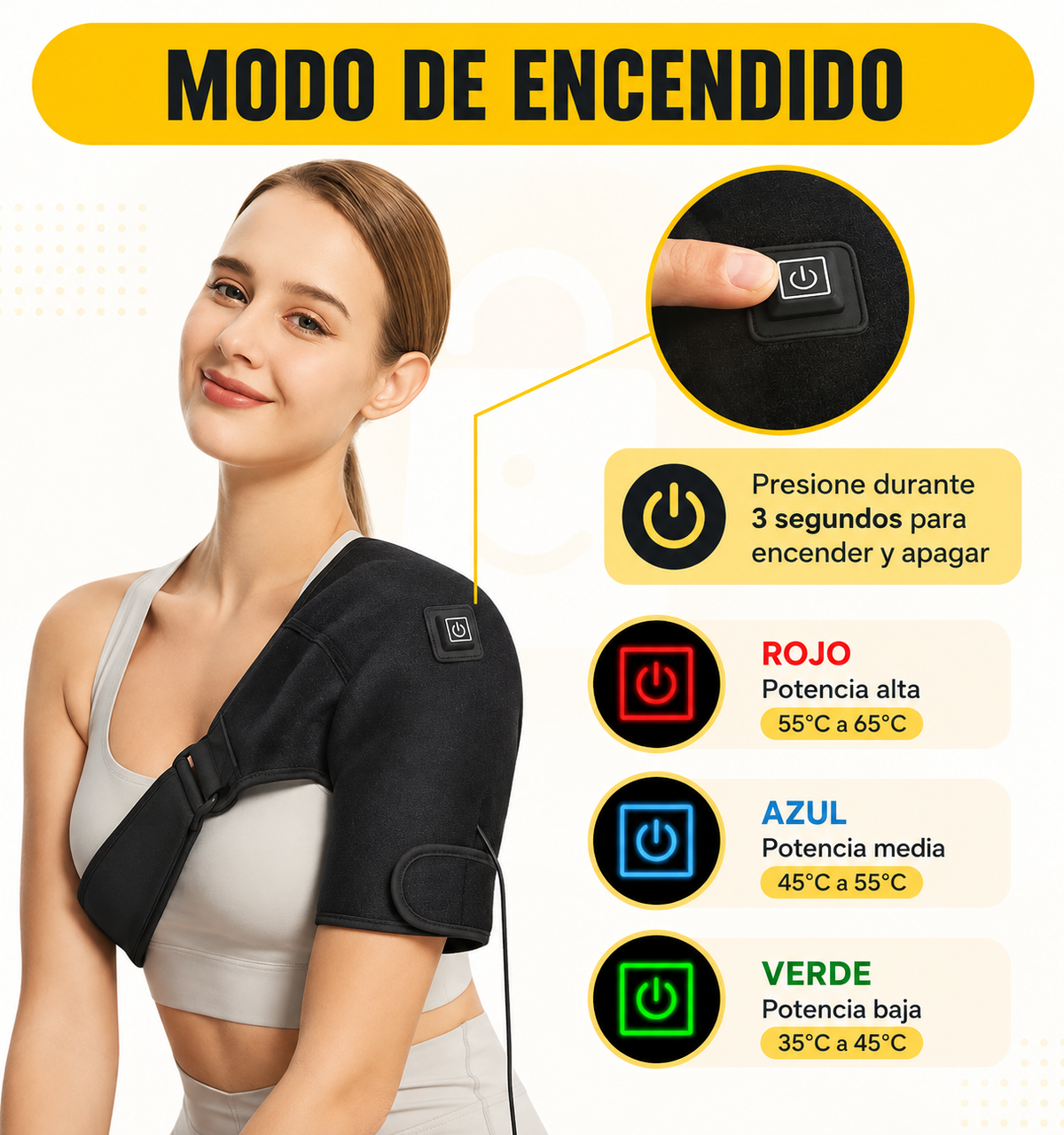 Hombrera Térmica 3 Niveles Calor